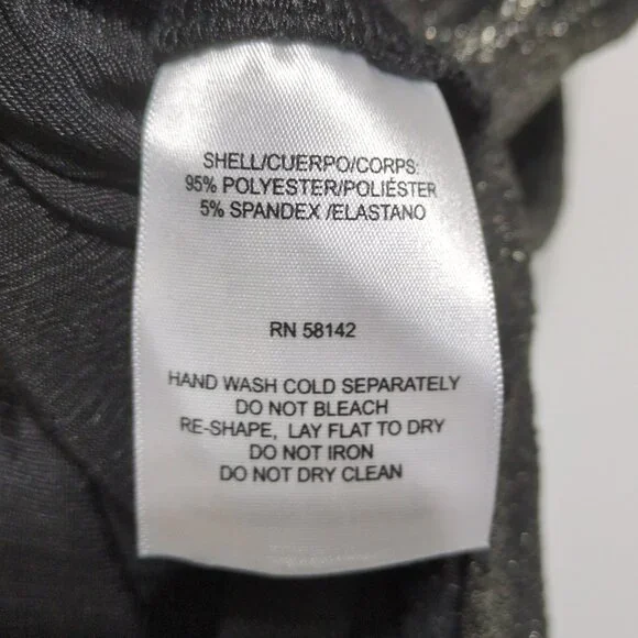 Donna Morgan Mini Shimmer Dress Womens 6 Gold Fitting Cocktail Party Evening - Picture 7 of 12